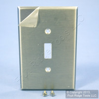 Leviton Stainless Steel NON-MAGNETIC JUMBO Oversize 1-Gang Toggle Switch Cover Wall Plate Switchplate 84101-40