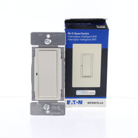 Eaton Lt Almond Smart WiFi Light Switch 3-Way LED/CFL/INC/MLV/ELV WFSW15-LA