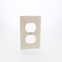Eaton 1-Gang Lt Almond Duplex Outlet Receptacle Cover Plastic Wallplate 2132LA