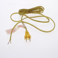 Leviton Gold 12 Ft. Lamp Electric Cord w/ Plug 18 AWG 18/2 SPT-2 105c P/S Cord