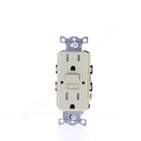 Hubbell Ivory Self-Testing Tamper Resistant GFCI Receptacle 15A GFTRST15IBULK