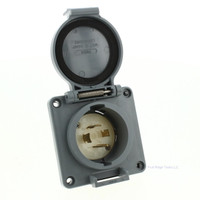 Bryant Hubbell Locking Reverse Service Flanged Inlet Plug Cover NEMA L15-20P 20A 250V 3 Phase 71520SWR