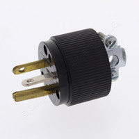 Hubbell/Bryant Straight Blade Male Plug 15A 347V NEMA 24-15P Bulk 5856