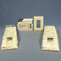 20 Cooper Light Almond Decorator 1-Gang UNBREAKABLE Mid-Size Wallplate GFI GFCI Nylon Cover PJ26LA