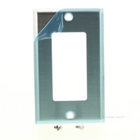 Eaton NON-MAGNETIC Stainless Steel 1-Gang Decorator Wallplate Cover GFCI GFI 93401