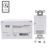 Hubbell White Vacancy Sensor Switch Low Voltage PIR/US 2-Circuit 24VDC AD2241W2