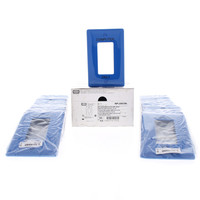 25 Hubbell BLUE "Computer Only" 1-Gang Decorator UNBREAKABLE Mid-Size Wallplates GFCI Rocker Switch Cover NPJ26CBL