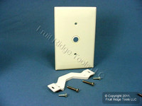 Leviton Almond .406" Hole Strap-Mount Phone Cable Dimmer Wallplate Telephone Cover Plate PJ11-A