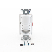 Hubbell White Occupancy Sensor Switch Adaptive PIR/US 2Circuit 120/277V AD2000W2