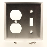 New Pass & Seymour Stainless Steel Receptacle Switch Outlet Wallplate Cover SS18