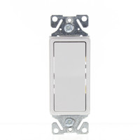 Eaton White Residential Single Pole ON/OFF Decorator Rocker Switch 15A 7501W