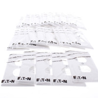 25 Eaton White Mid-Size 1G Unbreakable Receptacle Wallplate Outlet Covers PJ8W