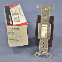 Cooper Wiring Devices Light Almond 4-WAY Toggle Wall Light Switch 15A 120/277V 1242-7LA