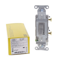 Hubbell Bryant Gray COMMERCIAL Toggle Wall Light Switch Single Pole 15A CS120GY