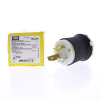 Hubbell Bryant NEMA L5-30P Twist Turn Locking Plug Single Phase 30A 125V HBL2611
