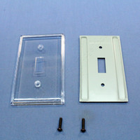 Creative Accents Clear 1-Gang Toggle Switch Wall Shield Cover Wallplate 9WW101
