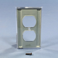 Creative Accents Clear 1-Gang Duplex Receptacle Outlet Wall Shield Cover Wallplate 9WW108