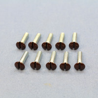 10 Eaton Brown 1/2" Outlet Wallplate Switch Cover Mount Screws Oval Head BP231B