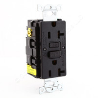 Hubbell Black 20A Autoguard Self-Test GFCI Receptacle 5-20R GFRST20BKCF