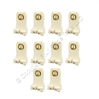 10 Leviton Fluorescent Lampholders Light Socket T8 T12 Medium Bi-Pin TALL 13354