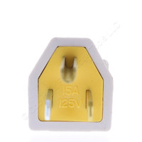 Eaton White Straight Blade Plug Cord End 15A 125V NEMA 5-15 5-15P Bulk SA399W