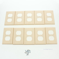 10 Leviton Ivory EXTRA DEEP 1G Duplex Receptacle Cover Outlet Wall Plates 86303