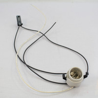 Leviton Porcelain Snap-In Lamp Holder Light Socket Thermostat 95 Degree C 660W 600V 31282