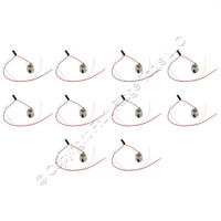 10 Leviton Porcelain Snap-In Lamp Holders Socket 125 Degree C Thermostat 31282-1