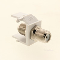 F-Type Module White Coaxial Connector Pack Of 1 BY SIGMA MAX CMK-F-WH