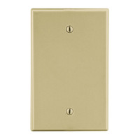 Hubbell Ivory 1-Gang Blank Unbreakable Nylon Cover Wallplate Box Mount P13I
