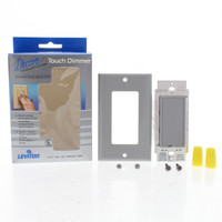 Leviton Decora Gray Touch Pad Light Dimmer 1-Pole Switch Preset 600W 6606-GSP
