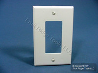 Leviton White Decora UNBREAKABLE MIDWAY Nylon Wallplate GFI GFCI Cover PJ26-W