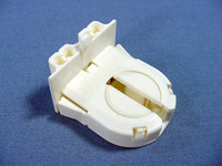 Leviton Fluorescent Lamp Holder Light Socket T-8 T8 Medium Bi-Pin G13 Base w/ Panel Locator Post 13652-WP