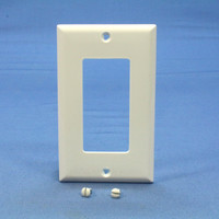 Cooper White Standard 1-Gang UNBREAKABLE Decorator Wallplate GFCI GFI Nylon Cover 5151W