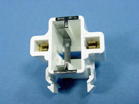 Leviton Compact Fluorescent Lamp Holder CFL Light Socket 2-Pin 13W GX23 GX23-2 Base Horizontal Snap-In 26720-100