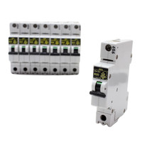 8 AEG B20 Single Pole Standard Circuit Breakers 20A Elfa E81 Din-Rail Mount