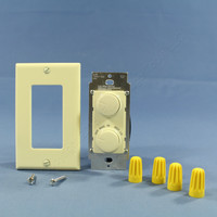 Leviton Almond Ceiling Fan 4-Speed Control Light Dimmer Switch 300W Bulk RTD01-10A