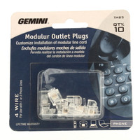 10 Gemini Modular Outlet Plugs 4-Wire