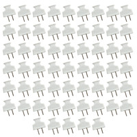 59 Eagle White Commercial Straight Blade Flat Handle Plugs 15A 125V Nema 912W