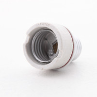 Leviton Porcelain 2-Piece Lamp Holder Light Socket Extension Medium Base 2004