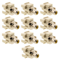 10 SignaMax Light Ivory RCA Yellow Feed-Thru Modules CMK-RCAY