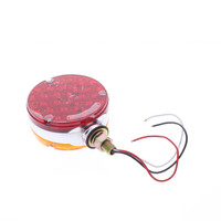 Peterson V3382 Amber/Red LED Double-Face Round Park Turn Light Reversible 1-Stud