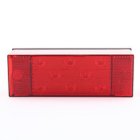 Peterson V856L 7-15/16" Piranha Red LED for Over 80" Wide w/ License Tail Light