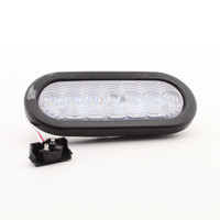 Peterson V821KC-7 6.5" Clear White Oval LED Back-Up Light for Trailer Wagon PL3