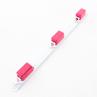 Peterson V1073R Red 16.5" Mini Bar Powder Coat White Frame (3) 107-Series Lights