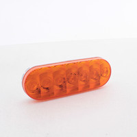 Peterson 821A-7 Amber LumenX Oval LED Front & Rear Turn Signal PL3 Grommet Mount