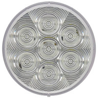 Peterson 817C-7 Clear 4" LED Round Back-Up Light Skirted 7-Diode without Grommet