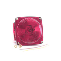 Peterson V440L Red Combination Stop Turn Tail Light w/ License Light 4.5" x 5"