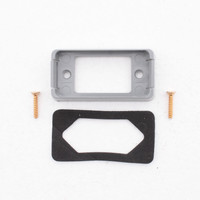 Peterson 150-09 2-7/8" Rectangular Gray Mounting Bracket for 150 & LED153 Series