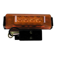 Peterson 161KA Amber Piranha LED Clearance & Side Marker Light Sealed w/ Bracket